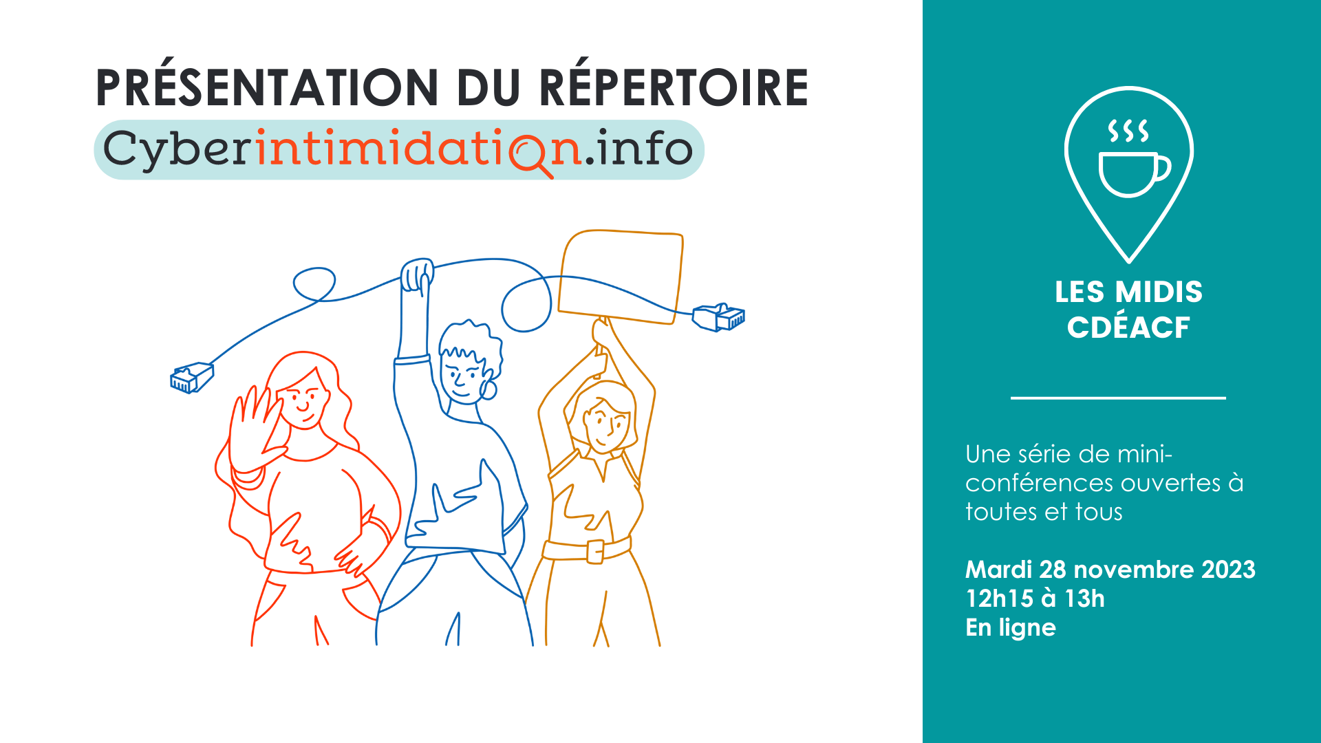 Midi-CDÉACF:  Présentation du répertoire cyberintimidation.info